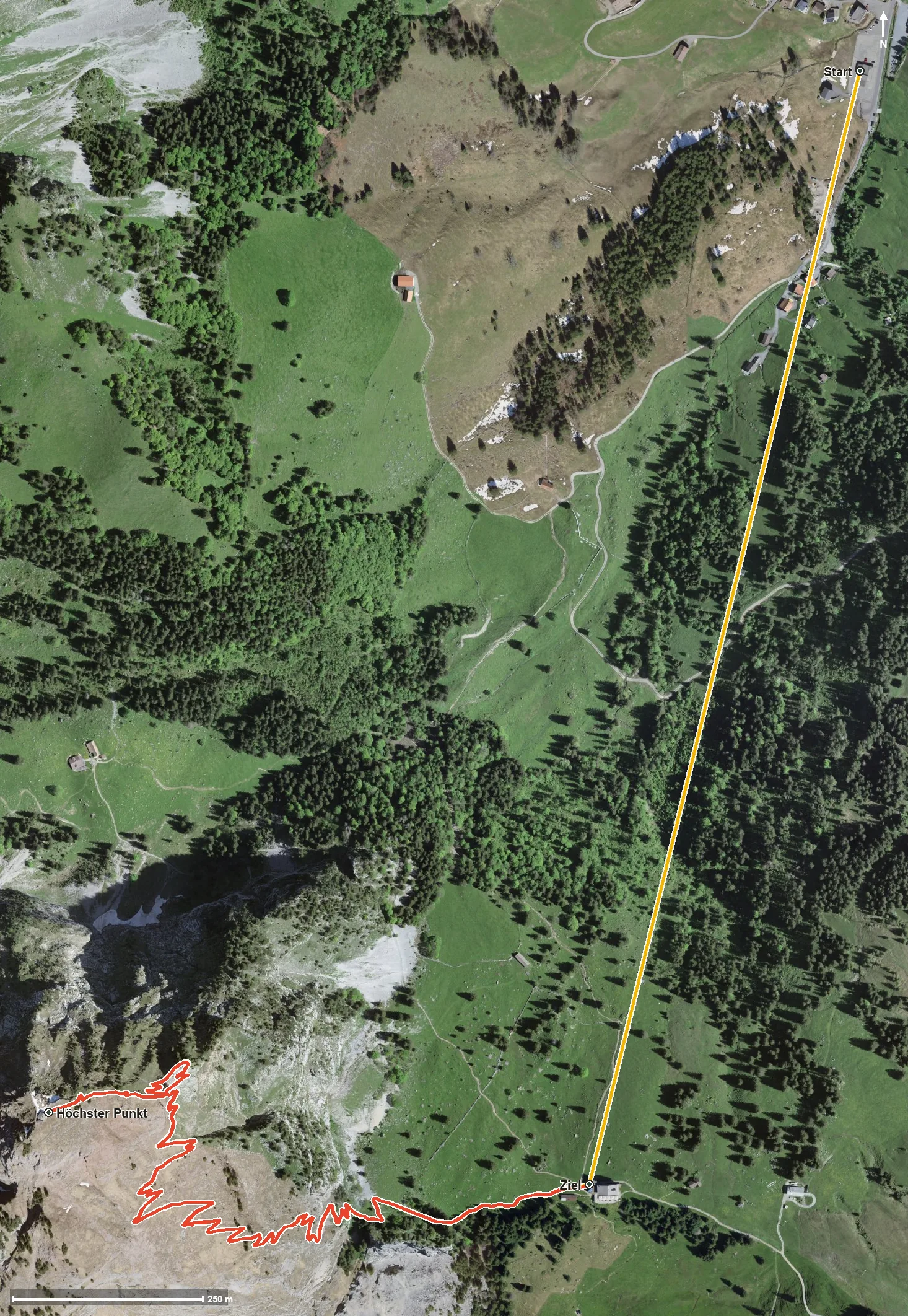 Luftbild Brunni - grosser Mythen