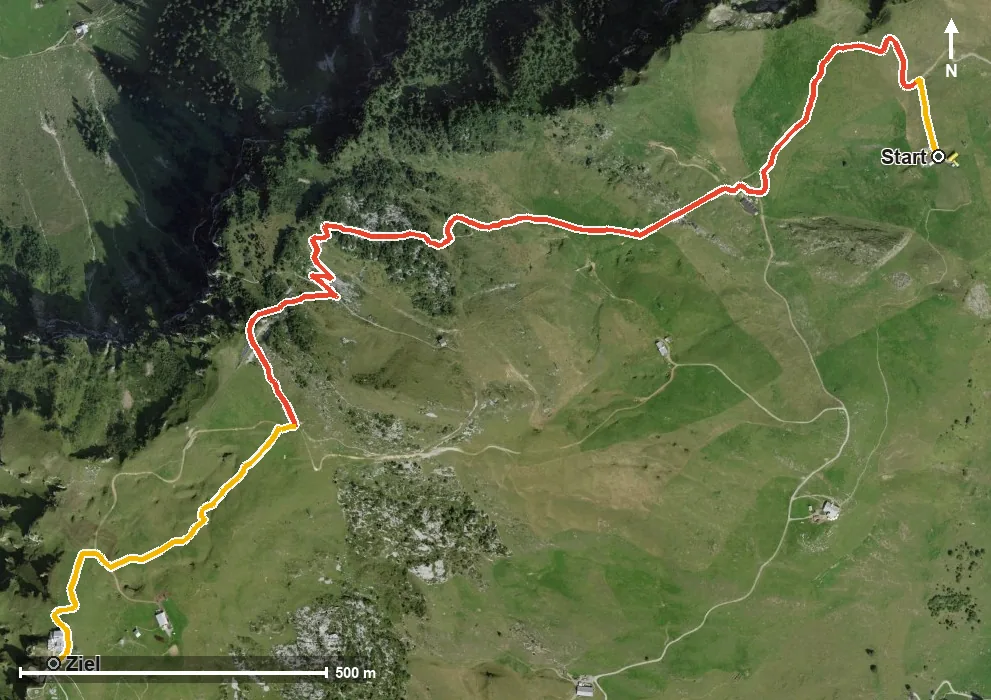 Luftbild Chänzeliweg Stoos