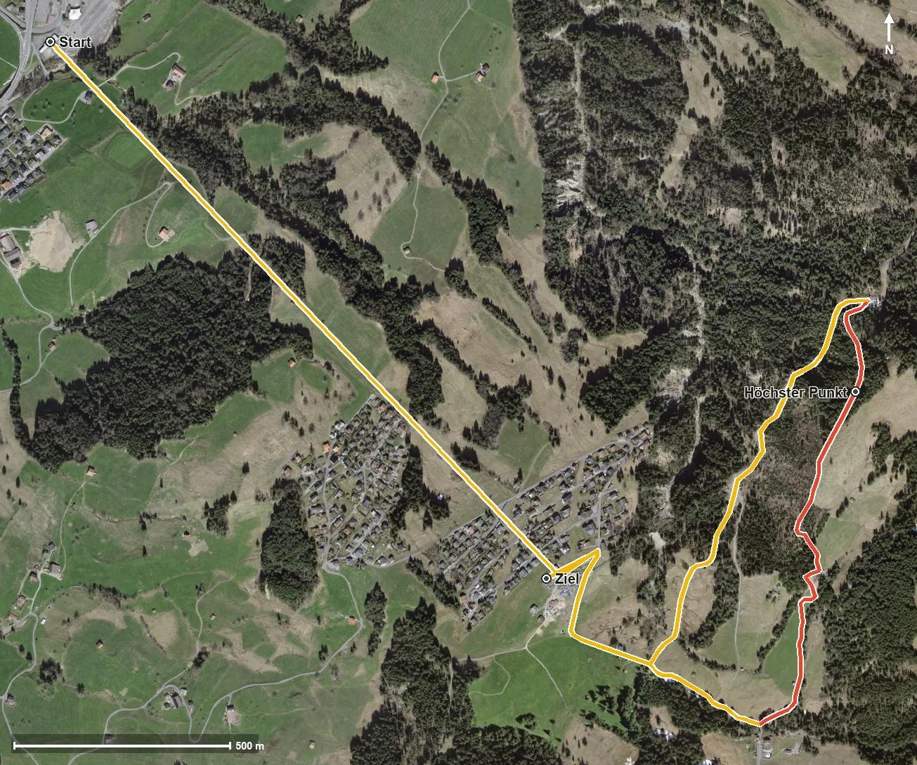 Luftbild «der pfad»