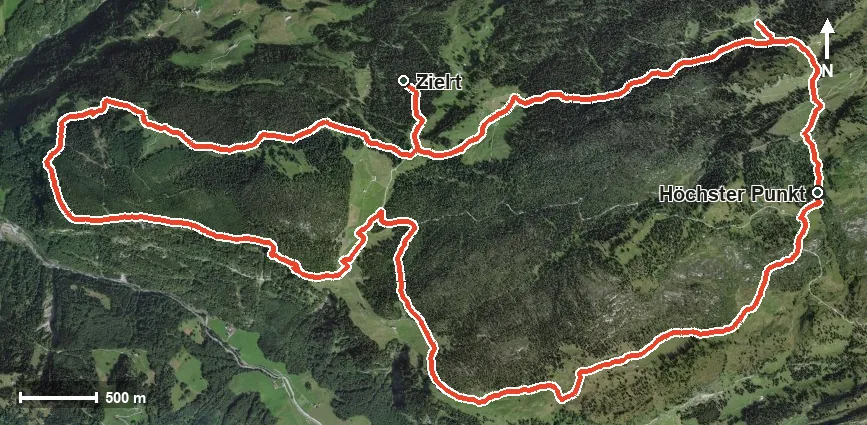 Luftbild Grossband mit Urwald Runde