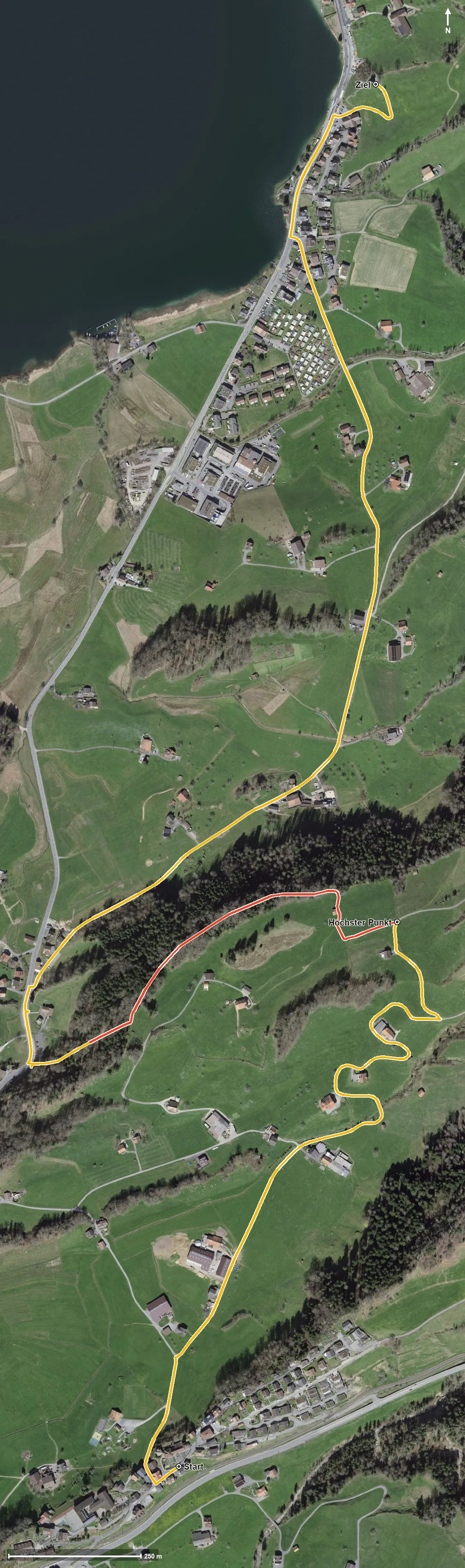 Luftbild Morgartenpfad