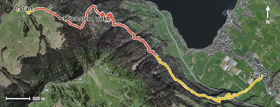 Luftbild Polenweg: Seebodenalp – Oberarth