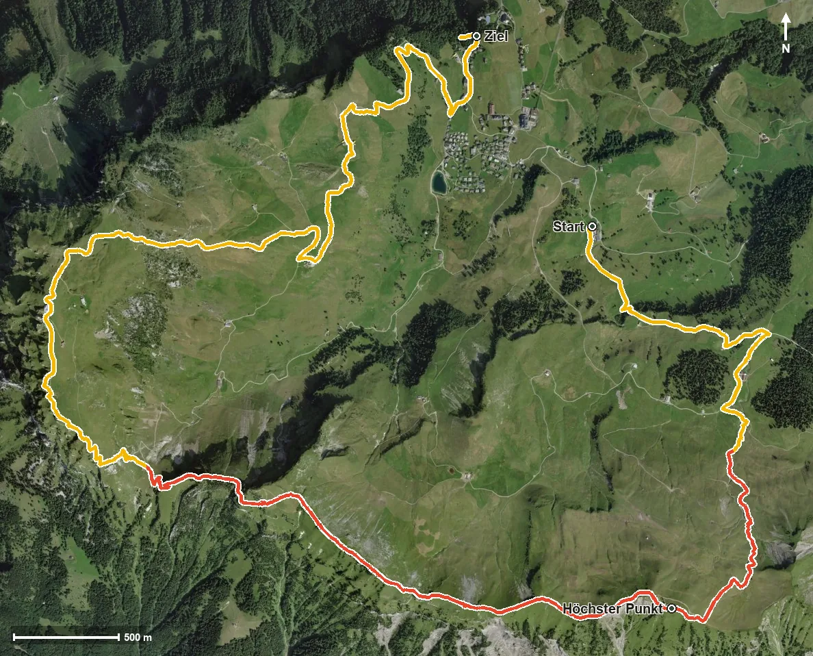 Luftbild Etappe: Gratwanderweg Stoos | Schwyzer Tal- &amp; Gipfeltour