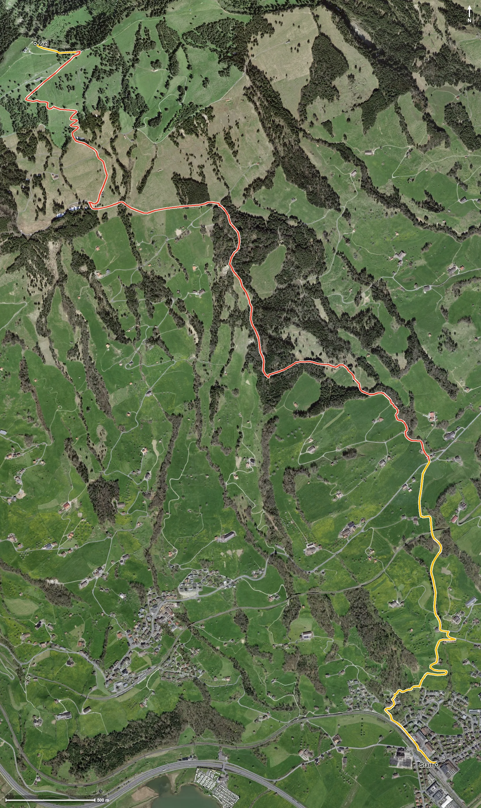 Luftbild Steinen -Wildspitz