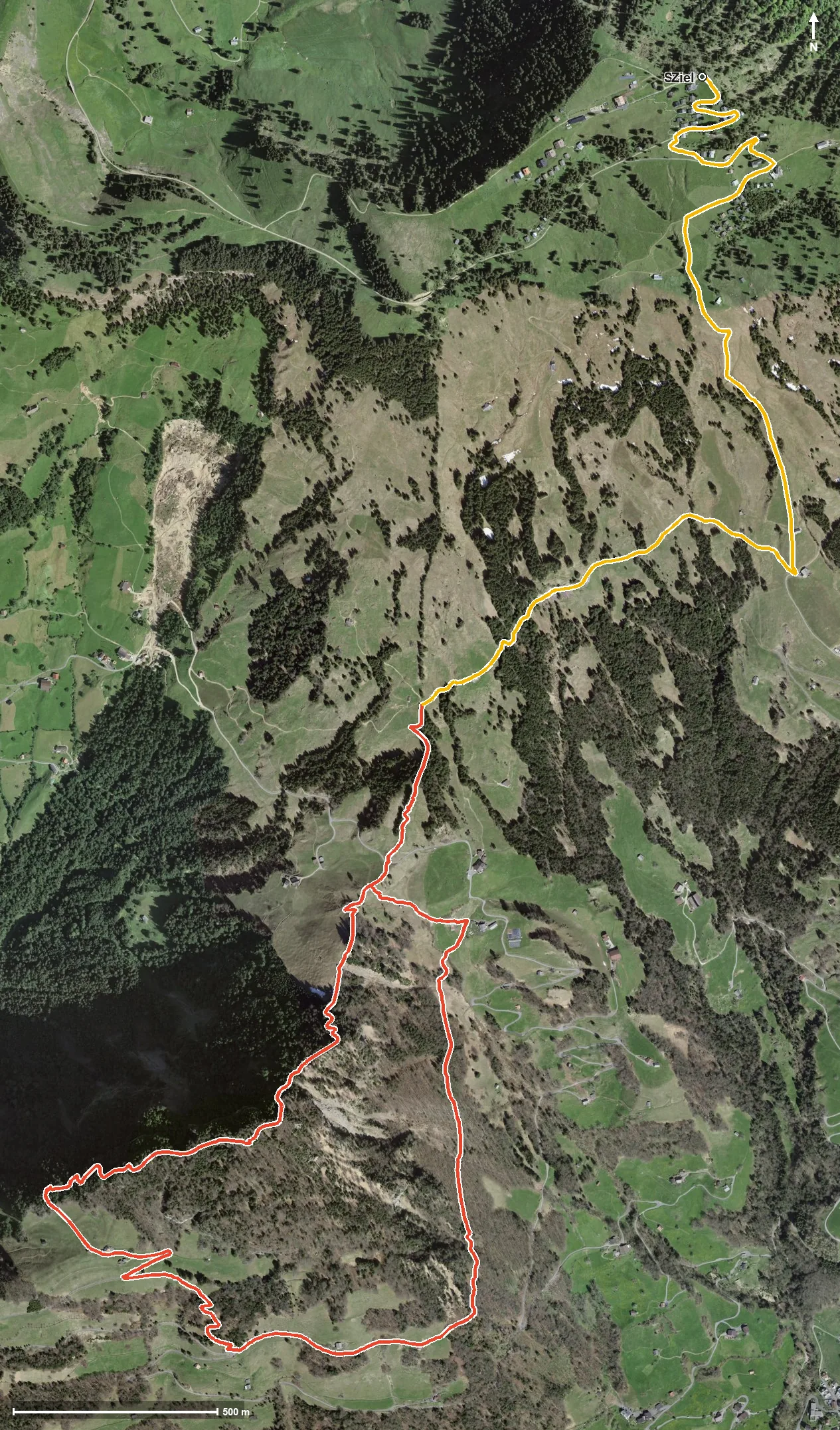 Luftbild Vitznauer-/Gersauerstock (von/nach Rigi Scheidegg)