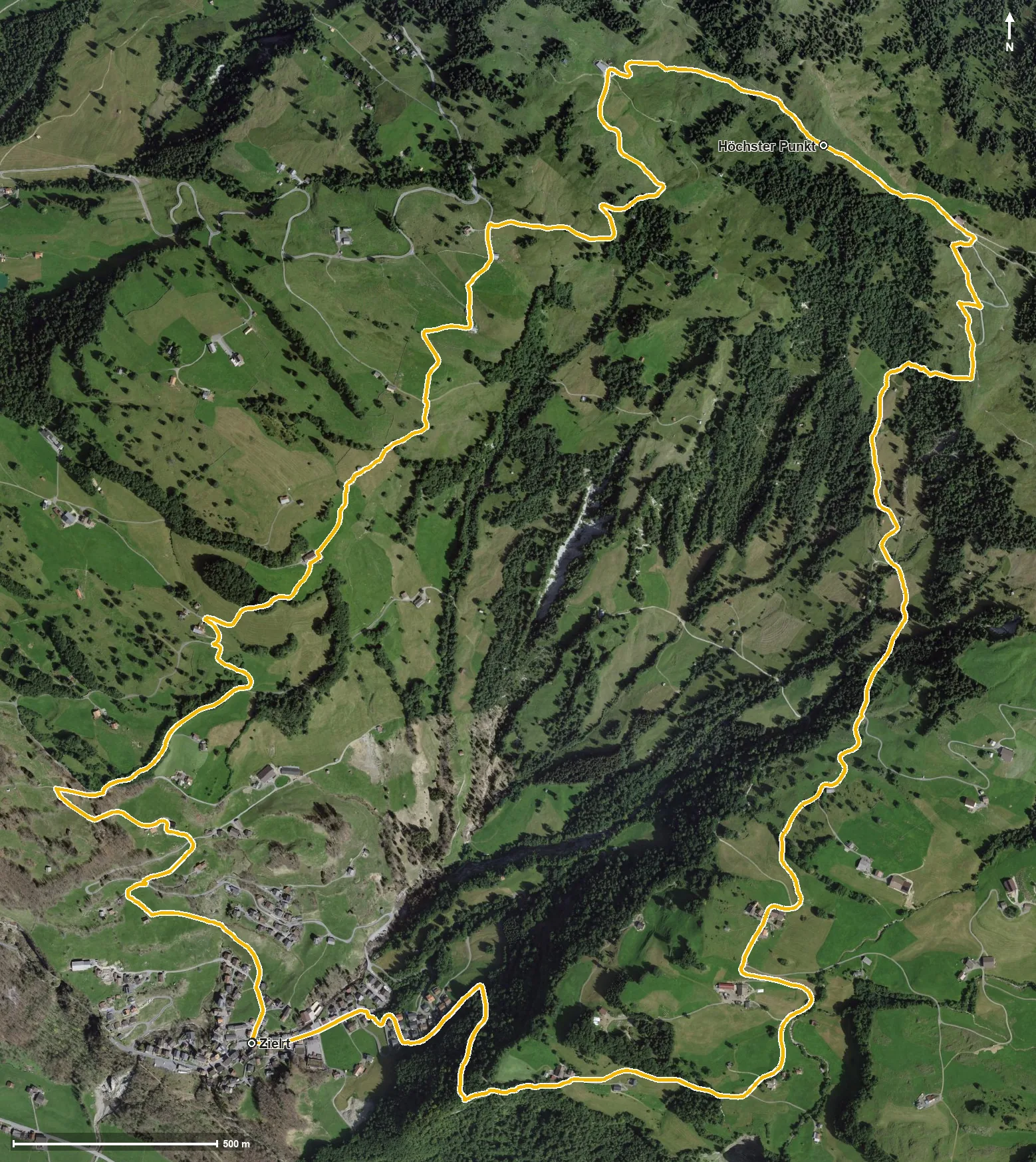 Luftbild Zum Aussichtspunkt Sternenegg